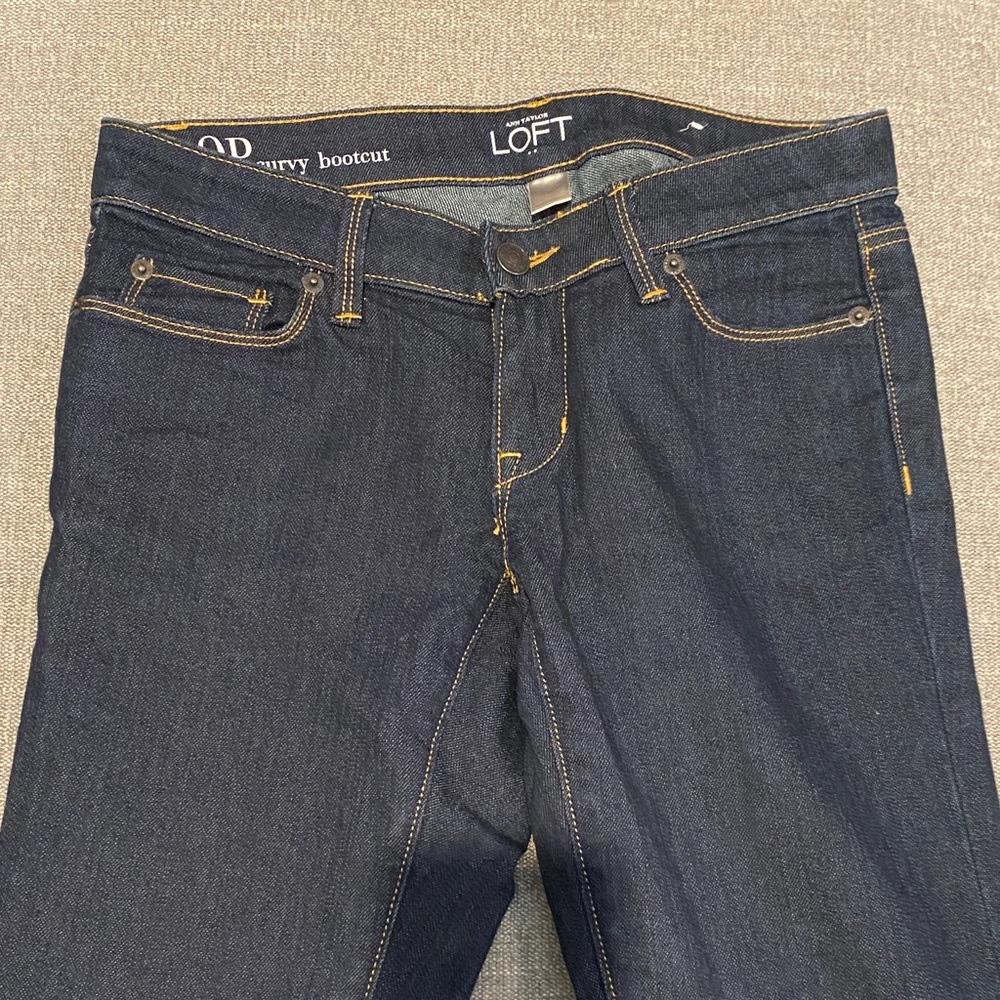 LOFT Indigo Bootcut Jeans